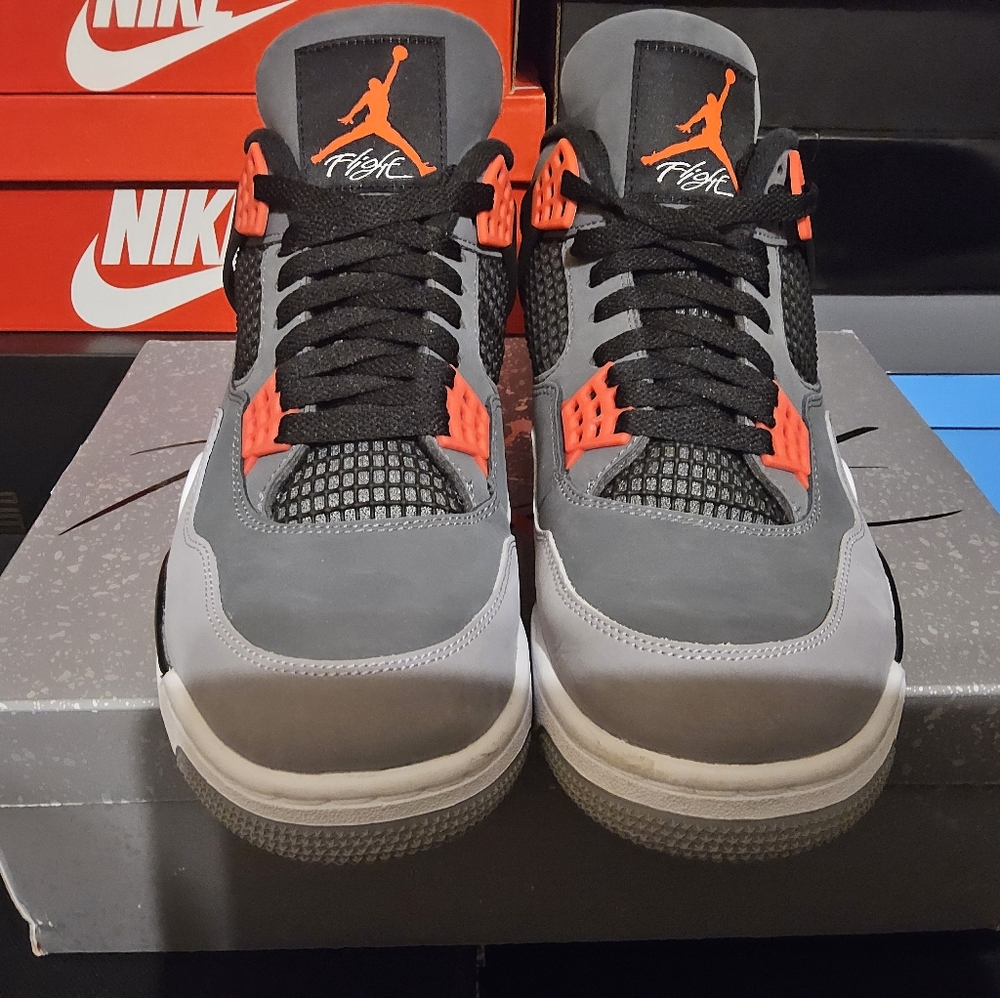 JORDAN 4 INFARED WORN ONCE - Picture 2 of 6